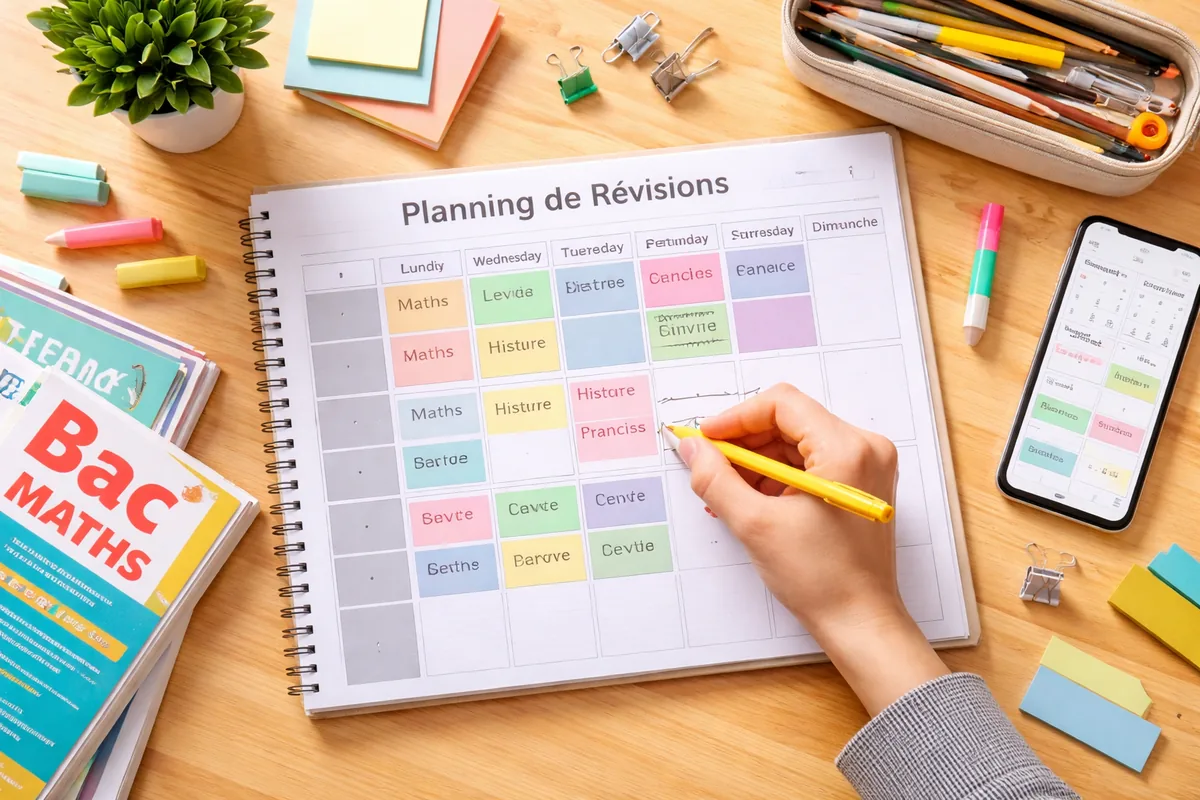Comment utiliser un planning de révisions gratuit pour le Bac et le Brevet