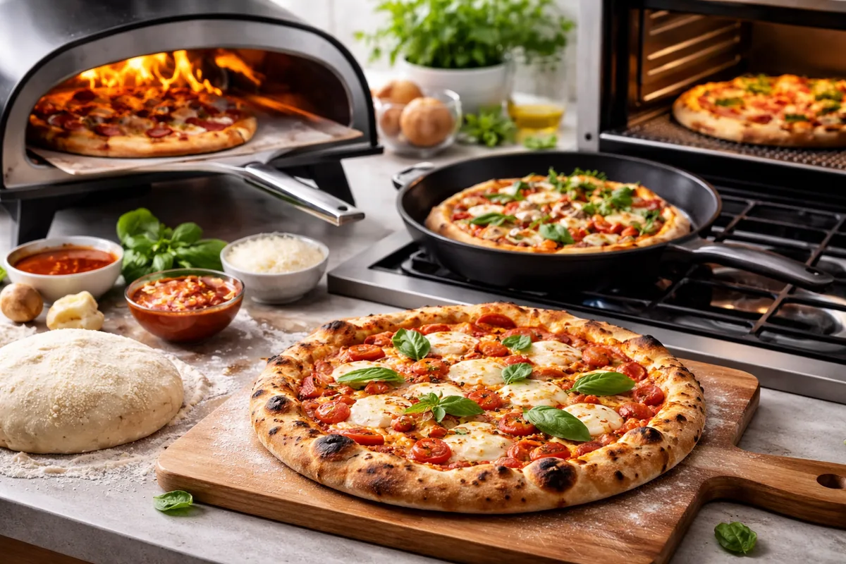 Comment préparer des pizzas maison avec des techniques de cuisson variées