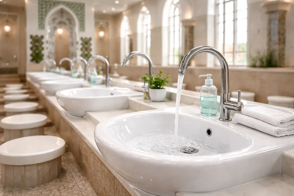 Comment garantir l'hygiène des lavabos d'ablutions en céramique antibactérienne dans les mosquées