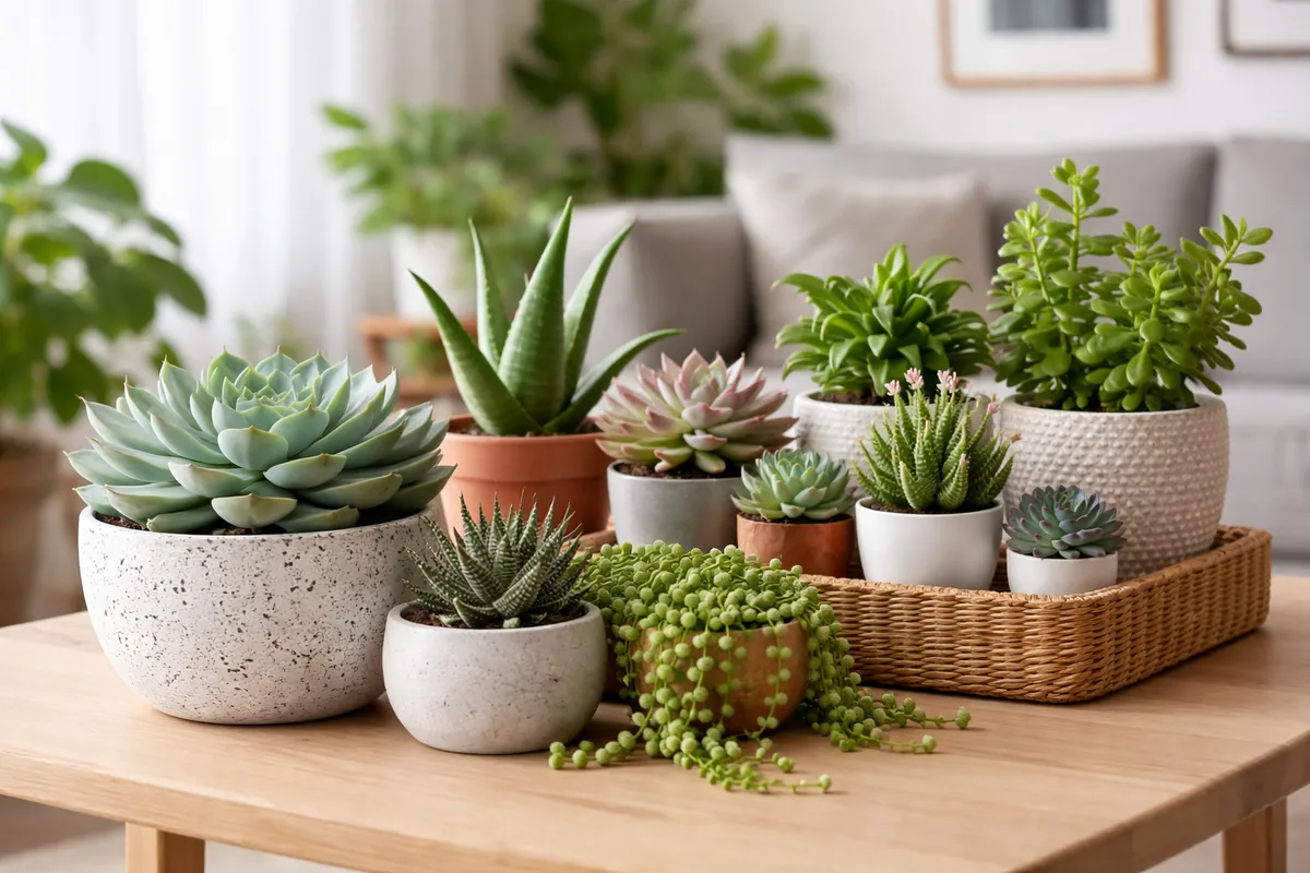 Comment choisir les succulentes qui s'épanouissent dans votre salon
